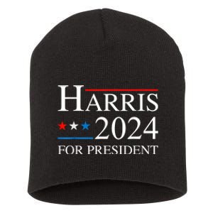 Kamala Harris 2024 For President Election Campaign Short Acrylic Beanie