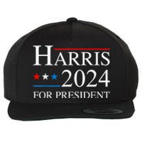 Kamala Harris 2024 For President Election Campaign Wool Snapback Cap