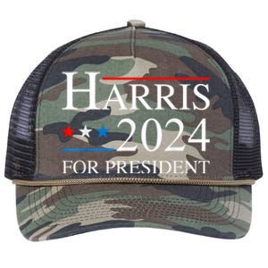 Kamala Harris 2024 For President Election Campaign Retro Rope Trucker Hat Cap