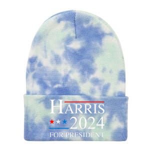 Kamala Harris 2024 For President Election Campaign Tie Dye 12in Knit Beanie