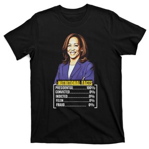 Kamala Harris 2024 For President Harris Versus Trump Facts T-Shirt