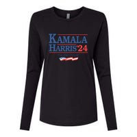 Kamala Harris 2024 For The People Slogan Graphic Womens Cotton Relaxed Long Sleeve T-Shirt