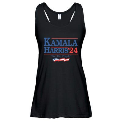 Kamala Harris 2024 For The People Slogan Graphic Ladies Essential Flowy Tank