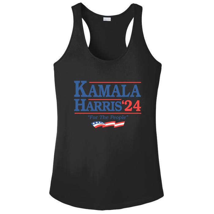 Kamala Harris 2024 For The People Slogan Graphic Ladies PosiCharge Competitor Racerback Tank