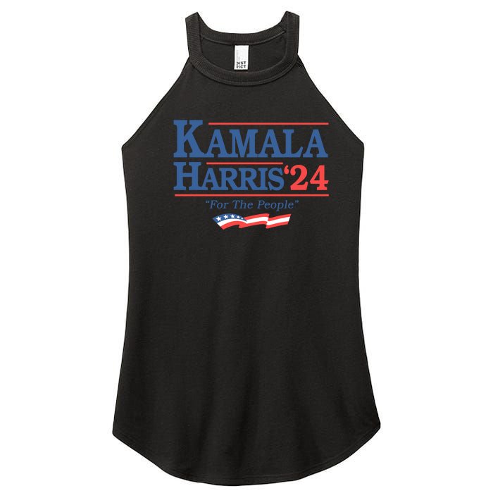 Kamala Harris 2024 For The People Slogan Graphic Women's Perfect Tri Rocker Tank