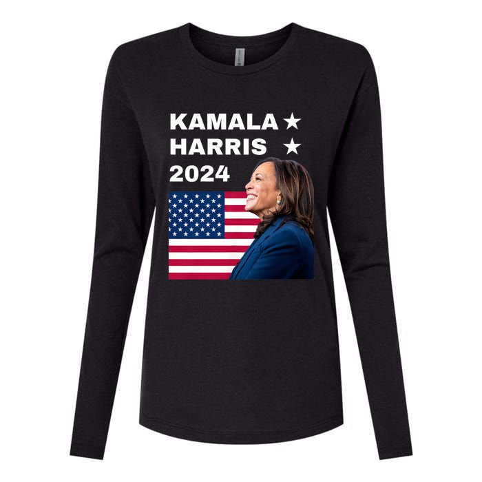 Kamala Harris 2024 Kamala For President Womens Cotton Relaxed Long Sleeve T-Shirt