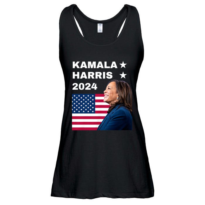 Kamala Harris 2024 Kamala For President Ladies Essential Flowy Tank