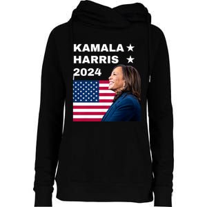 Kamala Harris 2024 Kamala For President Womens Funnel Neck Pullover Hood