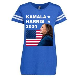 Kamala Harris 2024 Kamala For President Enza Ladies Jersey Football T-Shirt