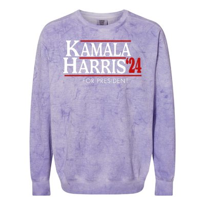 Kamala Harris 2024 For President Election Political Colorblast Crewneck Sweatshirt