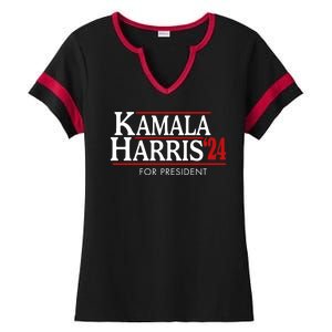 Kamala Harris 2024 For President Election Political Ladies Halftime Notch Neck Tee