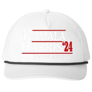 Kamala Harris 2024 For President Election Political Snapback Five-Panel Rope Hat