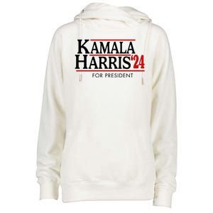 Kamala Harris 2024 For President Election Political Womens Funnel Neck Pullover Hood