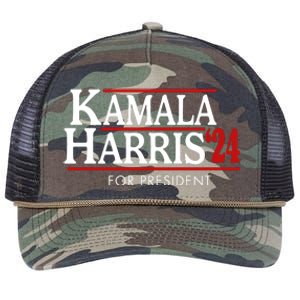 Kamala Harris 2024 For President Election Political Retro Rope Trucker Hat Cap