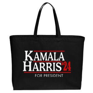 Kamala Harris 2024 For President Election Political Cotton Canvas Jumbo Tote