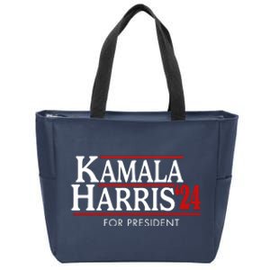 Kamala Harris 2024 For President Election Political Zip Tote Bag