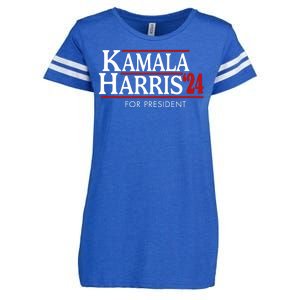 Kamala Harris 2024 For President Election Political Enza Ladies Jersey Football T-Shirt