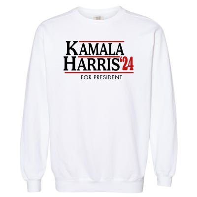 Kamala Harris 2024 For President Election Political Garment-Dyed Sweatshirt