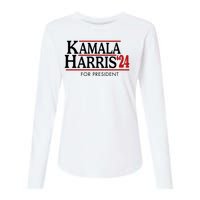 Kamala Harris 2024 For President Election Political Womens Cotton Relaxed Long Sleeve T-Shirt