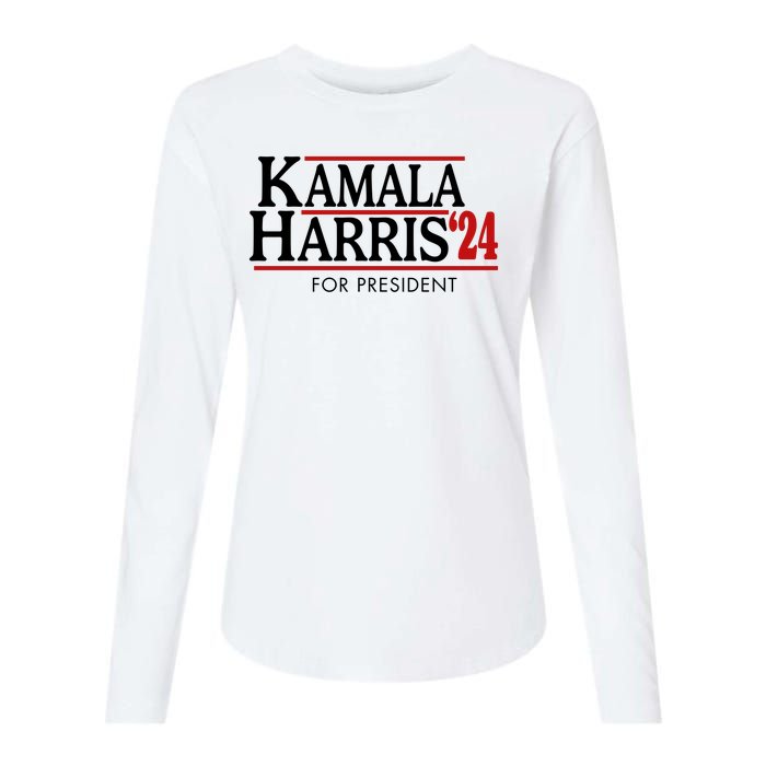 Kamala Harris 2024 For President Election Political Womens Cotton Relaxed Long Sleeve T-Shirt