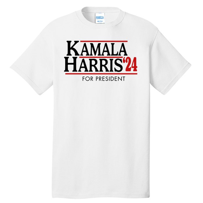 Kamala Harris 2024 For President Election Political Tall T-Shirt