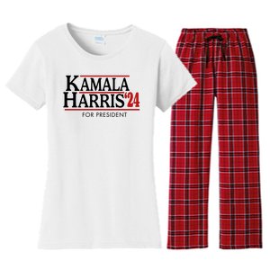 Kamala Harris 2024 For President Election Political Women's Flannel Pajama Set