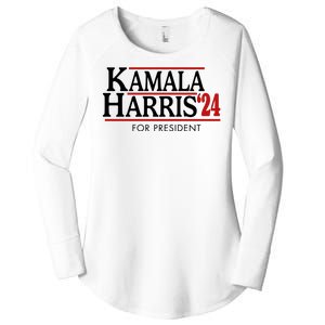 Kamala Harris 2024 For President Election Political Women's Perfect Tri Tunic Long Sleeve Shirt