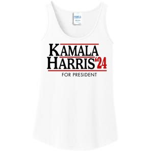 Kamala Harris 2024 For President Election Political Ladies Essential Tank