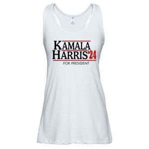 Kamala Harris 2024 For President Election Political Ladies Essential Flowy Tank