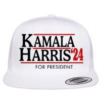 Kamala Harris 2024 For President Election Political Flat Bill Trucker Hat