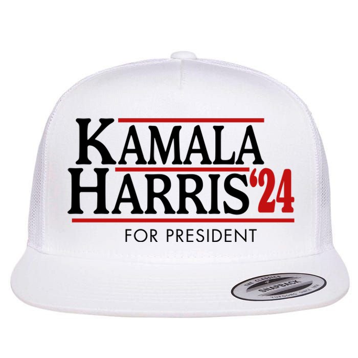 Kamala Harris 2024 For President Election Political Flat Bill Trucker Hat