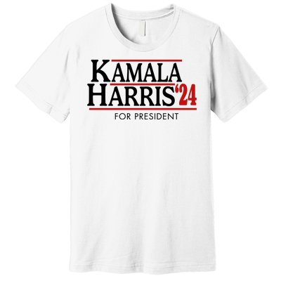 Kamala Harris 2024 For President Election Political Premium T-Shirt