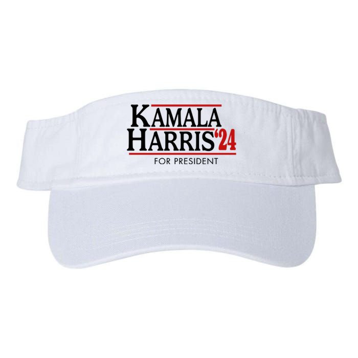 Kamala Harris 2024 For President Election Political Valucap Bio-Washed Visor