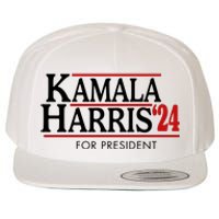 Kamala Harris 2024 For President Election Political Wool Snapback Cap