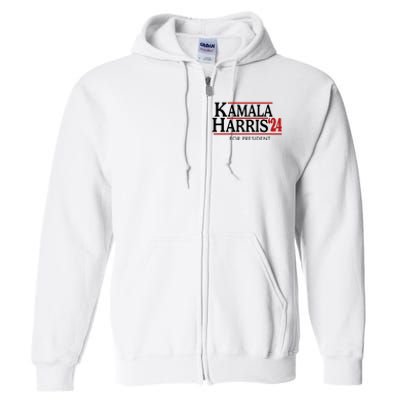 Kamala Harris 2024 For President Election Political Full Zip Hoodie