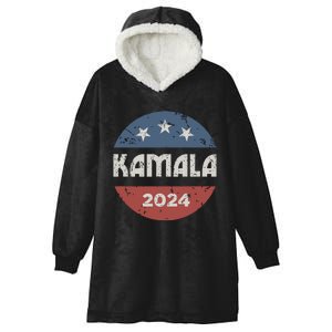 Kamala Harris 2024 For President Campaign Hooded Wearable Blanket