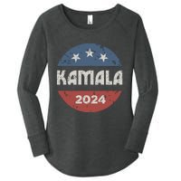 Kamala Harris 2024 For President Campaign Women's Perfect Tri Tunic Long Sleeve Shirt