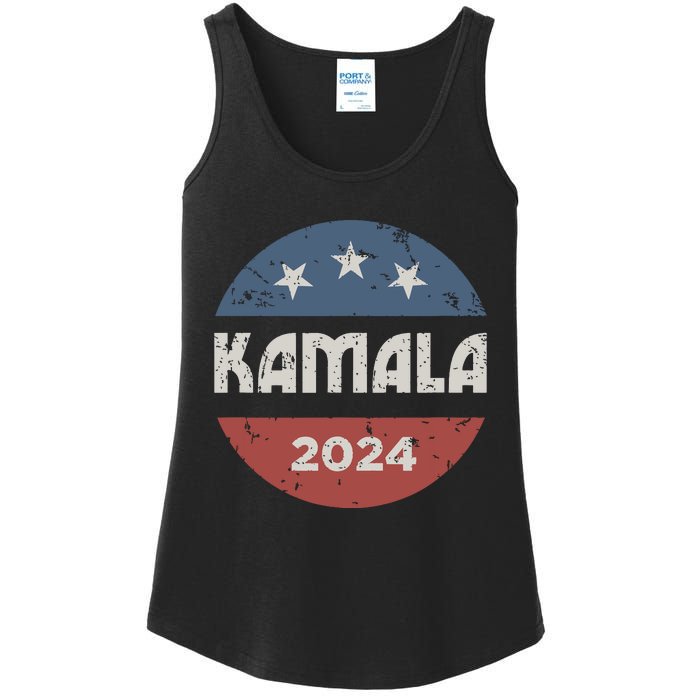 Kamala Harris 2024 For President Campaign Ladies Essential Tank