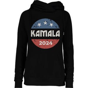 Kamala Harris 2024 For President Campaign Womens Funnel Neck Pullover Hood