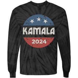 Kamala Harris 2024 For President Campaign Tie-Dye Long Sleeve Shirt