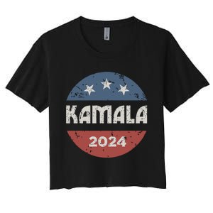 Kamala Harris 2024 For President Campaign Women's Crop Top Tee