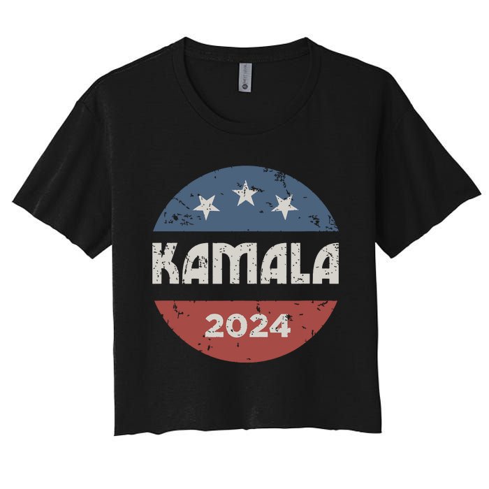 Kamala Harris 2024 For President Campaign Women's Crop Top Tee