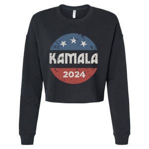 Kamala Harris 2024 For President Campaign Cropped Pullover Crew