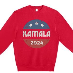 Kamala Harris 2024 For President Campaign Premium Crewneck Sweatshirt