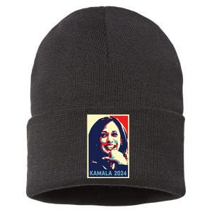 Kamala Harris 2024 For President Campaign Sustainable Knit Beanie