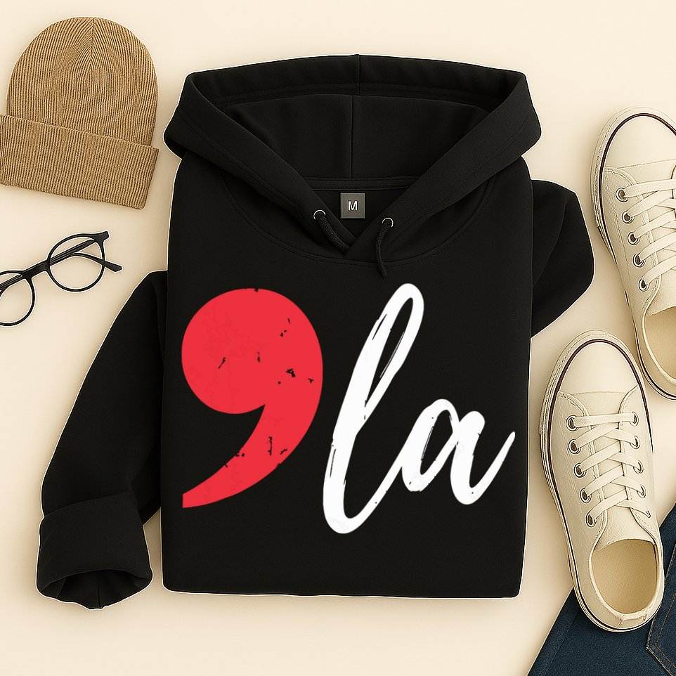 Kamala Harris 2024 President Comma La Funny Hoodie