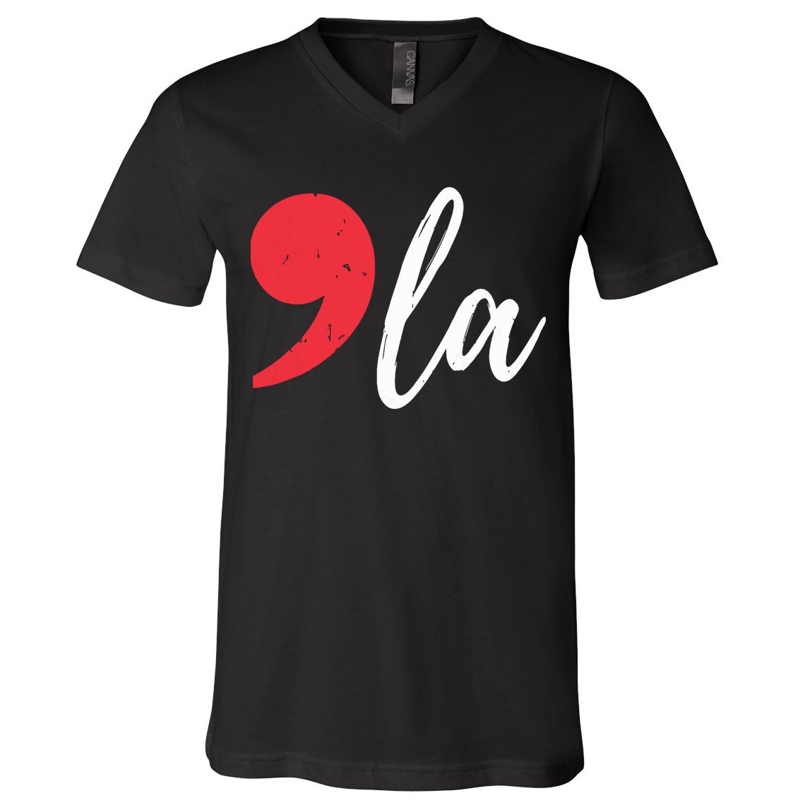 Kamala Harris 2024 President Comma La Funny V-Neck T-Shirt