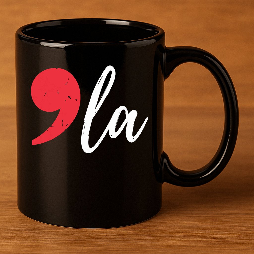 Kamala Harris 2024 President Comma La Funny 11oz C Handle Ceramic Mug