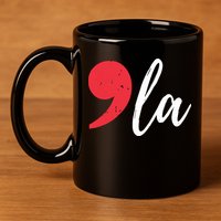 Kamala Harris 2024 President Comma La Funny 11oz C Handle Ceramic Mug