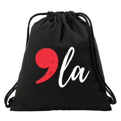 Kamala Harris 2024 President Comma La Funny Drawstring Bag